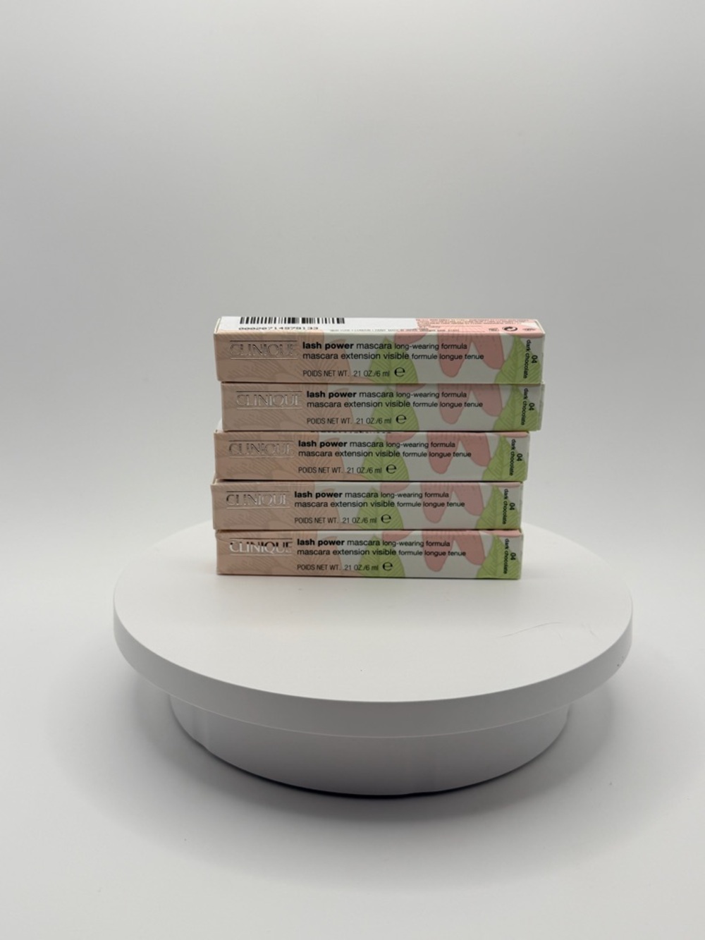 Clinique Lash Power Mascara Boxes in Pink and Light Green